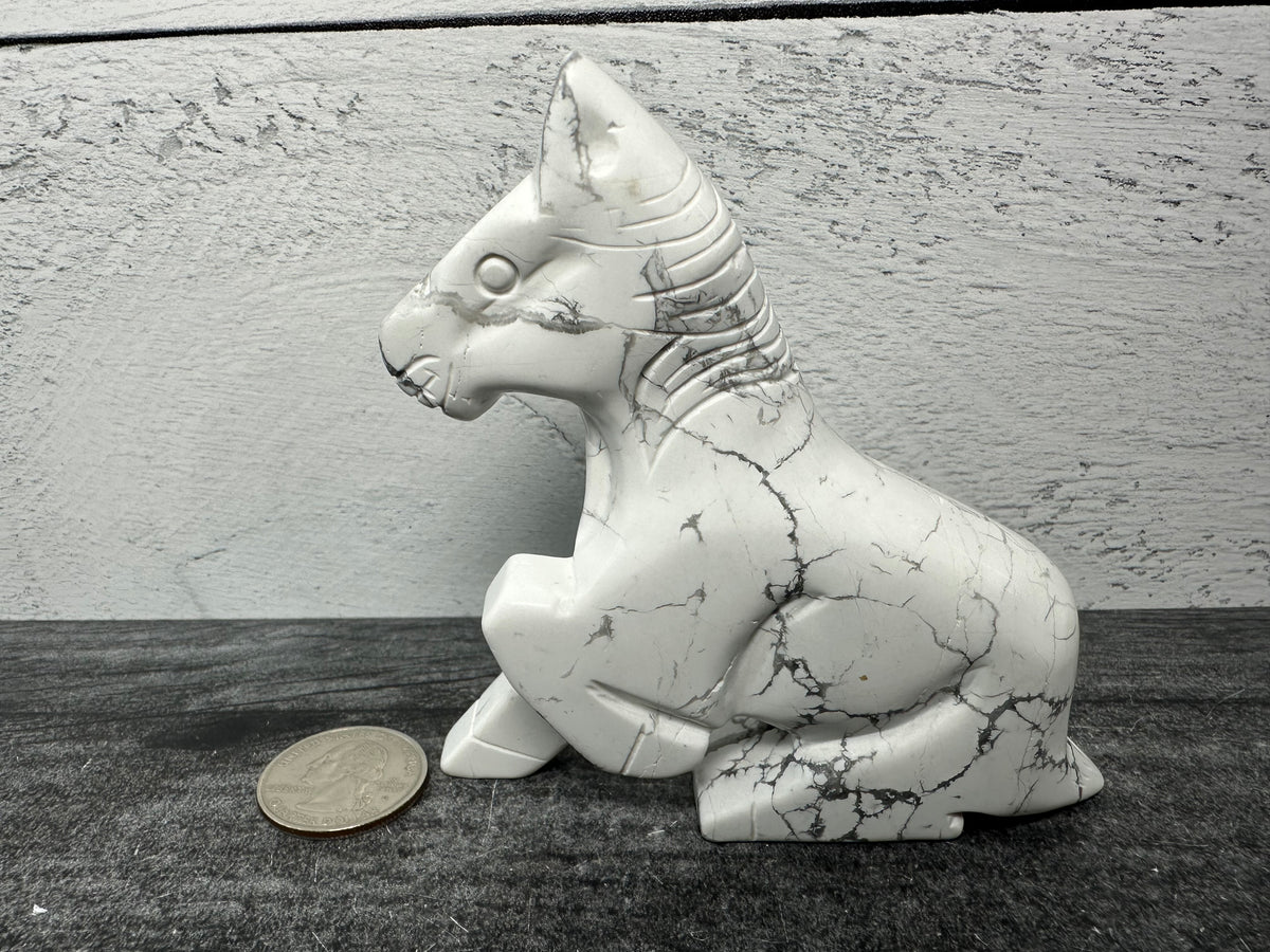 Horse (3.5&quot;) Carved Natural Crystal Animal