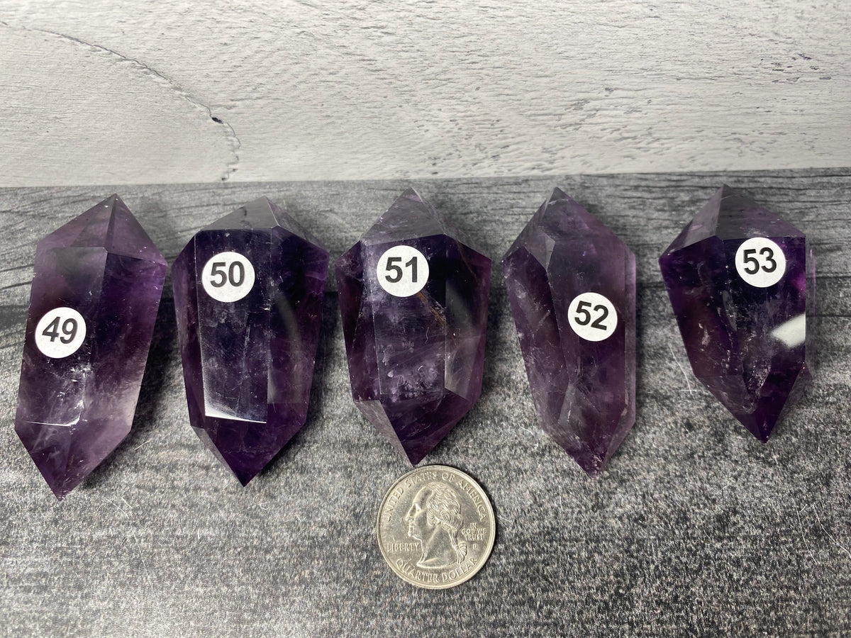 Amethyst Double Terminated Point (Natural Crystal DT)