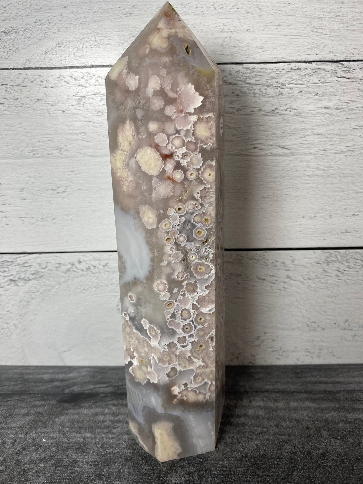 Flower Agate Large Tower (Natural Crystal)
