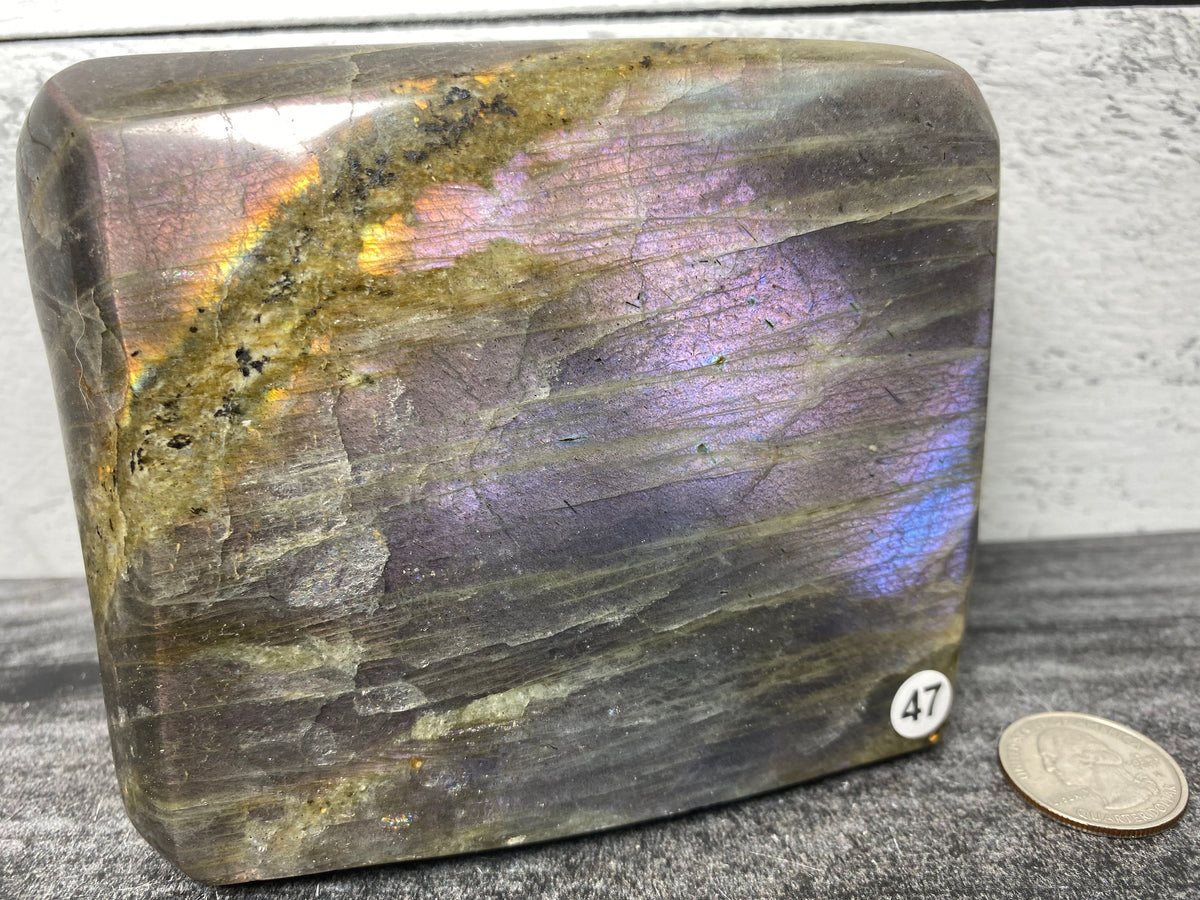 Large Purple Labradorite Freeform #47 (Natural Crystal)
